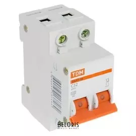 Выключатель автоматический TDM ва47-63, 2п, 32 А, 4.5 кА