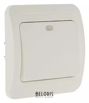 Выключатель Smartbuy "Марс", 10 А, 1 клавиша, скрытый, с индикатором, белый