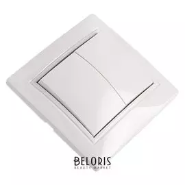 Выключатель Smartbuy "Венера", 10 А, 2 клавиши, белый