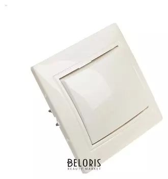 Выключатель Венера, 10 А, 1 клавиша, скрытый, белый