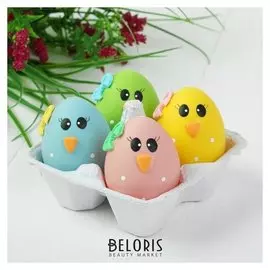 Яйца для декорирования «Глазастики», набор 4 шт, размер 1 шт: 5×4 см