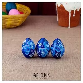 Яйцо «Гжель», синее, 7 см