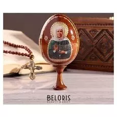 Яйцо на подставке икона "Матрона московская"