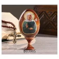 Яйцо на подставке икона "Матрона Московская"