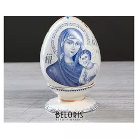 Яйцо "Саксонская роза", расписное, на подставке