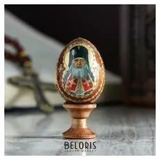 Яйцо сувенирное "Святой лука", на подставке
