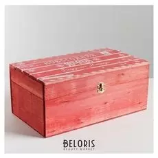 Ящик деревянный «Новогодняя почта», 35 × 20 × 15 см