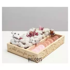 Ящик-кашпо подарочный «Звезды», 25,5 × 20 × 5 см