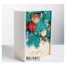 Ящик подарочный деревянный «Волшебного нового года», 20 × 30 × 12 см