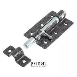 Задвижка дверная Tundra, зд-08, покрытие полимер, цвет серебро, 1 шт.