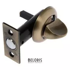 Задвижка врезная Palladium с поворотной ручкой 8 мм AB, цвет античная бронза