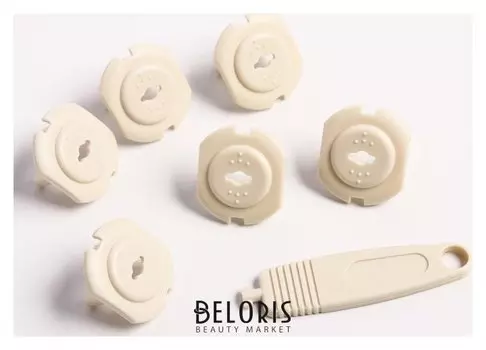 Заглушка для розетки с ключом, 6 шт.