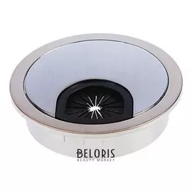 Заглушка кабель канала Z01, D=60 мм, пластиковая, цвет сатиновый никель