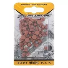 Заглушки декоративные 5 мм, цвет дуб, 50 шт.