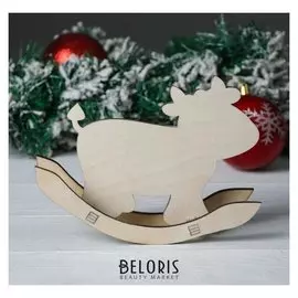 Заготовка для творчества корова-качалка, 19х14,5 см