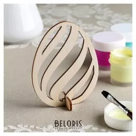 Заготовка для творчества "Яйцо. волна" с вырезами, 9х7 см