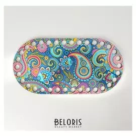 Заготовка для вязания "Овал параллельный. химия цвета", донышко двп, 20×10 см