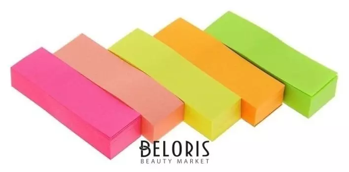 Закладки с клеевым краем 50 X 15 мм, 5 цветов по 100 листов, в пакете