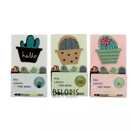 Закладки с клеевым краем, 5 блоков по 18 листов