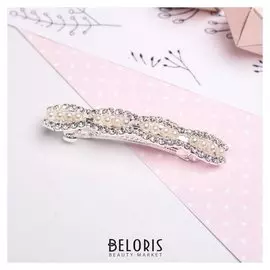 Заколка-автомат для волос "Жизель" узкая овалы