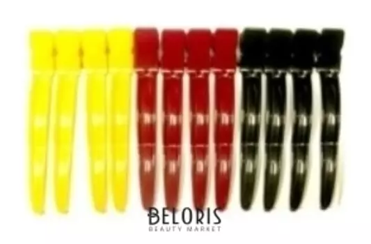 Зажим для волос цветной 8см Волна