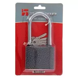 Замок навесной "Аллюр" вс1ч-375д, длинная дужка D=10 мм, 5 ключей