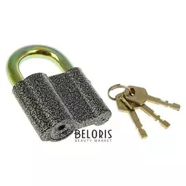 Замок навесной "Аллюр" вс2-1с, дужка D=12 мм, 3 ключа с двойной нарезкой, цвет антик