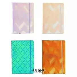 Записная книжка подарочная формат А5, 80 листов, линия, блок 70г, обложка зеркальная