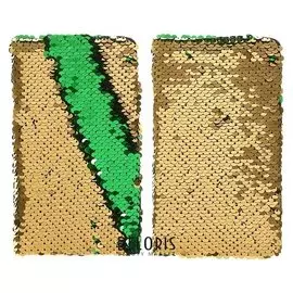 Записная книжка подарочная формат А6 80 листов, линия, пайетки