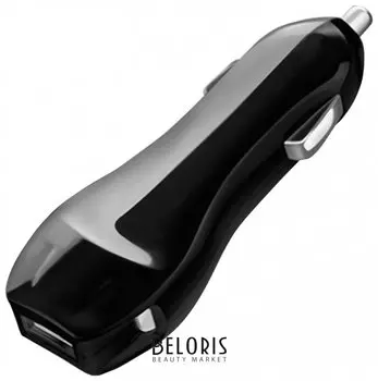 Зарядное устройство автомобильное DEPPA, 1 порт USB, выходной ток 2,1 А, черное