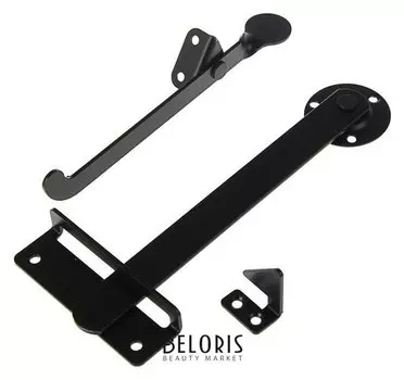 Защелка калитки зк-230-s, цвет черный матовый