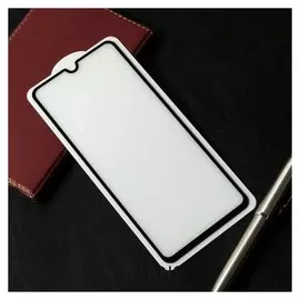 Защитное стекло Cassedy Full Cover, для Samsung Galaxy A70, полный клей, чёрная рамка