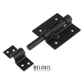 Засов дверной ЗД - 80 черный