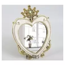 Зеркало интерьерное «Версаль», зеркальная поверхность — 14 × 14,5 см, цвет бежевый/золотой