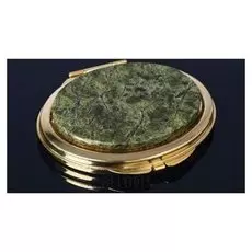 Зеркало "Каменный блик", 7,1х6,3х1,1 см, змеевик