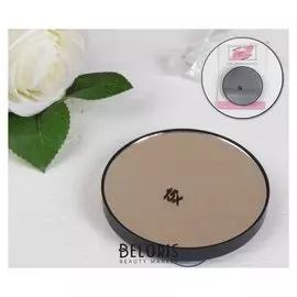 Зеркало макияжное, увеличение × 15, на присосках, цвет чёрный