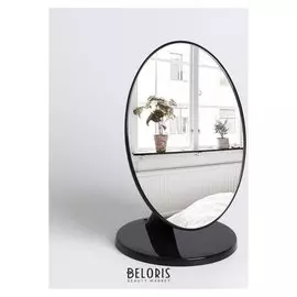 Зеркало на ножке, зеркальная поверхность 14,3 × 18,5 см цвет чёрный