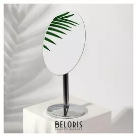 Зеркало настольное, зеркальная поверхность 10,5 × 15 см, цвет серебряный