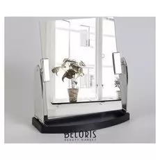 Зеркало настольное, зеркальная поверхность 15 × 17 см, цвет серебристый