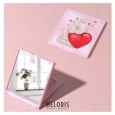 Зеркало складное «Мишка с сердечком»