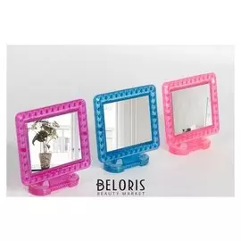 Зеркало складное-подвесное, с рамкой под фотографию, зеркальная поверхность 8 × 6 см
