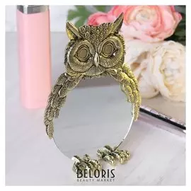 Зеркало "Сова" лат., 10,2 х 10,2 см