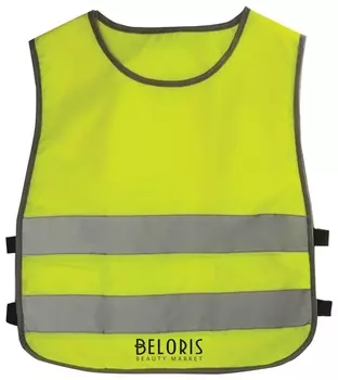 Жилет детский светоотражающий, размер 30-34, рост 122-140 см, 7-10 лет, ярко-зеленый (лимонный)