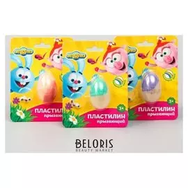 Жвачка для рук меняющая цвет, прыгающий пластилин, смешарики, в яйце, 14 грамм