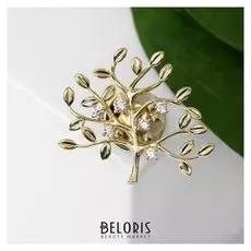 Значок "Деревце", цвет белый в золоте