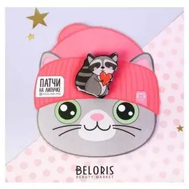 Значок на липучке Енот