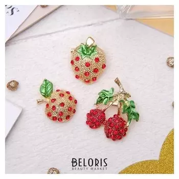 Значок "Ягодки", форма разноцветная в золоте