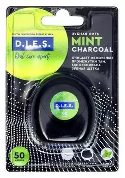 Зубная нить D,i,e,s, 15 м, мята с углем, 50 м