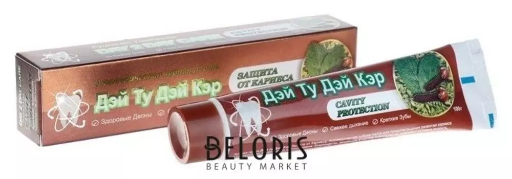Зубная паста аюрведическая Дэй Ту Дэй Кэр защита от кариеса, 100 г.