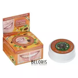 Зубная паста Binturong Papaya Thai Herbal с экстрактом папайи, 33 г
